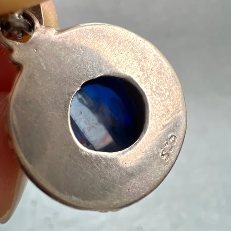 ネパール産天然ヒマラヤカイヤナイトS/V925ペンダントトップ/NEPAL Himalayan Kyanite Pendant Top