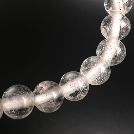 【アンナプルナ産】"手磨き加工"天然ヒマラヤ水晶ブレスレット6mm内径15cm/Annapurna Himalayan Quartz  Bracelet