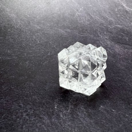 【マニハール産】 天然ヒマラヤ水晶"ピラミッドキューブ"④/Manihar Himalayan Quartz "Pyramid Cube"
