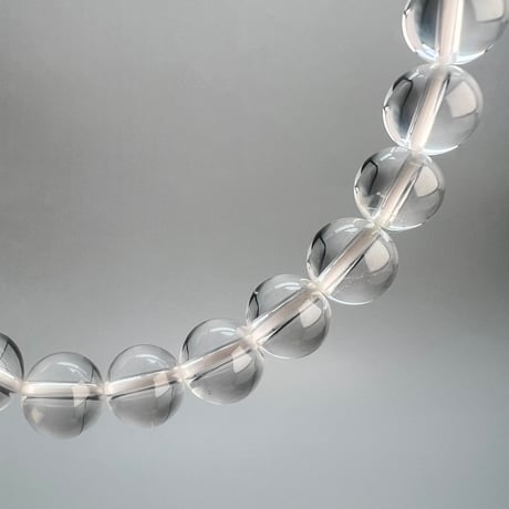【ハイクオリティー】ガネッシュヒマール産天然ヒマラヤ水晶ブレスレット8mm内径18cm/High Quality Ganesh Himal Himalayan Quartz Bracelet