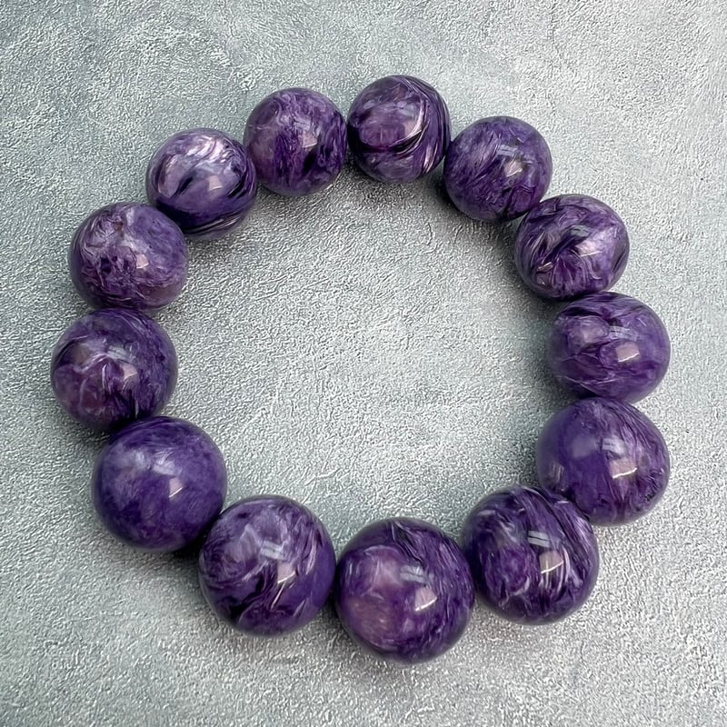 チャロアイトブレスレット18mm内径18cm/Charoite Bracelet | RUNTA