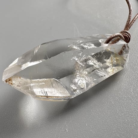 【ガネッシュヒマール産】リモナイトイン天然ヒマラヤ水晶ペンダント/GaneshHimal Limonite in Natural Pendant
