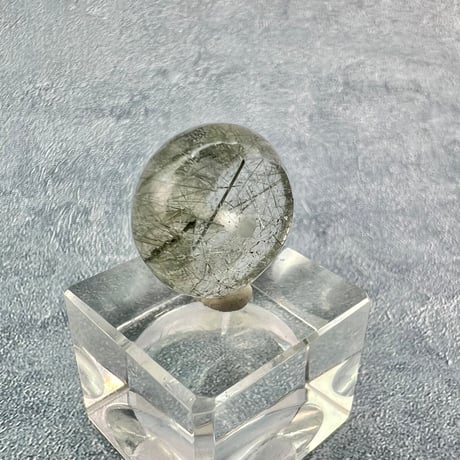 【ガネッシュヒマール産】アクチノライトイン天然ヒマラヤ水晶 タイヤ型ビーズ③/Ganesh Himal Actinolite in Himalayan Quartz Tire beads