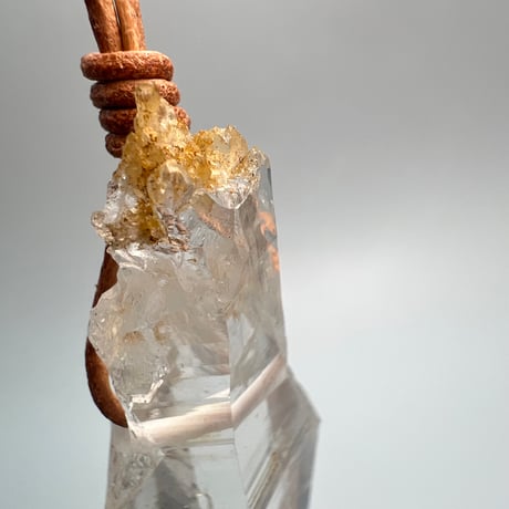 【ガネッシュヒマール産】天然ヒマラヤ水晶ペンダントトップ⑫/Ganesh Himal Natural Pendant Top