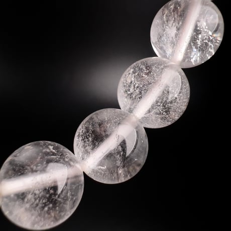 【アンナプルナ産】"手磨き加工"天然ヒマラヤ水晶ブレスレット︎①10mm内径18cm/ Annapurna Himalayan Quartz Bracelet