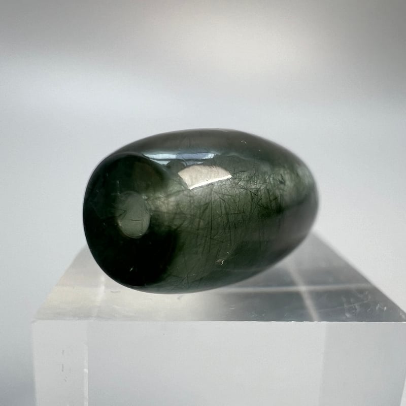 ガネッシュヒマール　ラパ産　アクチノライトインクオーツリング　6〜7号 ガネッシュヒマール ラパ産 アクチノライトインクオーツリング 6〜7号