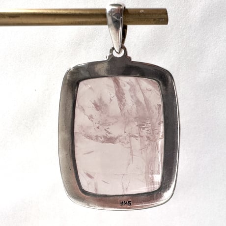 マダガスカル産ローズクォーツペンダントトップ6️⃣ (シルバー925)/Rosequartz Pendant Top