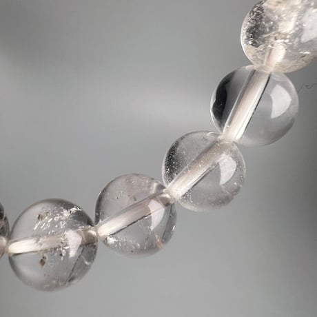 【ガネッシュヒマール産】天然ヒマラヤ水晶ブレスレット8mm内径15cm/Ganesh Himal Himalayan Quartz Bracelet
