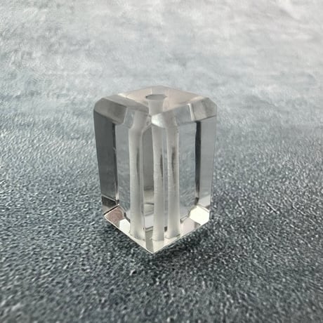 【ガネッシュヒマール産】天然ヒマラヤ水晶"手磨き加工"スクエアビーズ⑤/Ganesh Himal  Himalayan Quartz Square Beads