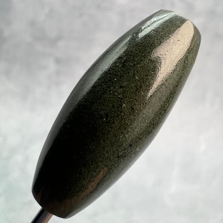 【ガネッシュヒマール産】クローライトイン天然ヒマラヤ水晶 樽型ビーズ⑩/Ganesh Himal Chlorite in Himalayan Quartz barrel beads