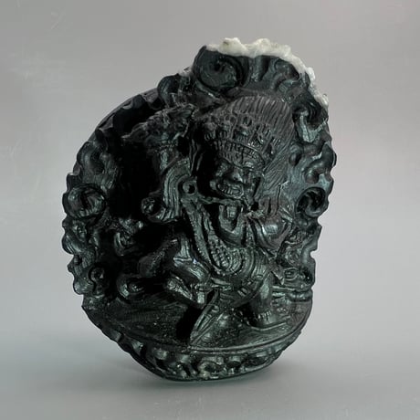 【Himalayan Saligram/Ammonite 】"Kala Bhairava"①/ヒマラヤ サリグラム/アンモナイト "カーラバイラヴァ"