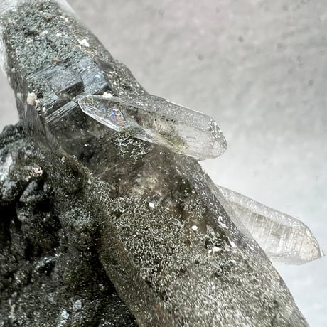 【ガネッシュヒマール産】クローライトイン天然ヒマラヤ水晶クラスター/Ganesh Himal Chlorite in Himalayan Quartz Cluster