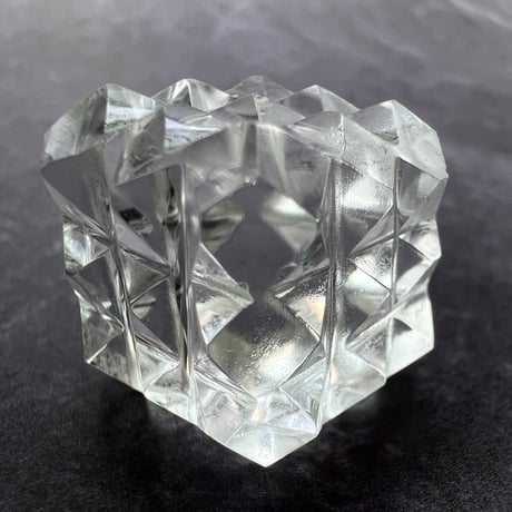 【マニハール産】 天然ヒマラヤ水晶"ピラミッドキューブ"⑥/Manihar Himalayan Quartz "Pyramid Cube"