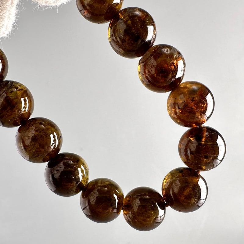ネパール産トルマリン　ハニーカラーブレスレット ネパール産トルマリンハニーカラーブレスレット