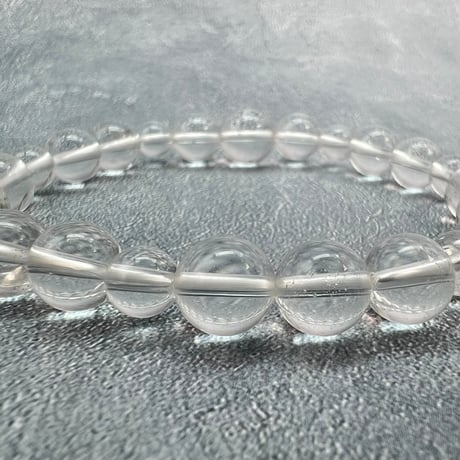 【ガネッシュヒマール産】"手磨き"天然ヒマラヤ水晶ブレスレット/Ganesh Himal Himalayan Quartz Bracelet