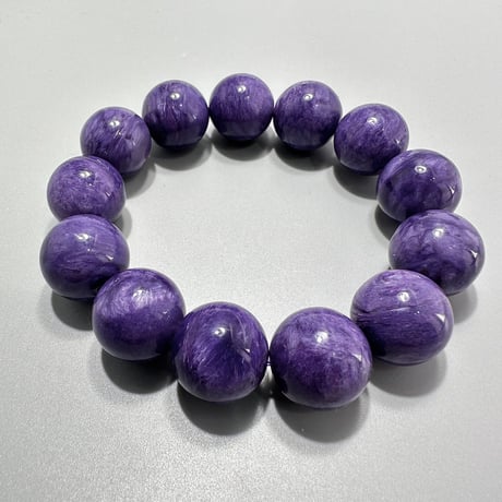 チャロアイトブレスレットCharoite AAA 11mm 　優雅な紫 高品質 チャロアイト11mm チャロアイトブレスレット 3大