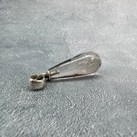 【ガウリシャンカール産】天然ヒマラヤスモーキークォーツ雫型ペンダントトップ/GauriShankar Himalayan Smoky Quartz Drop Pendant Top