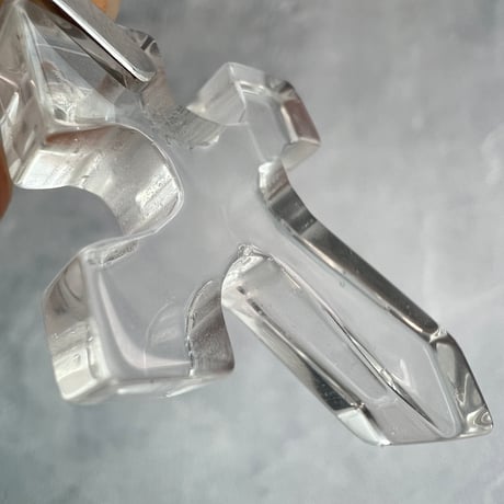 【ガネッシュヒマール産】天然ヒマラヤ水晶クロスペンダントトップ①/Ganesh Himal Himalayan Quartz Cross Pendant Top