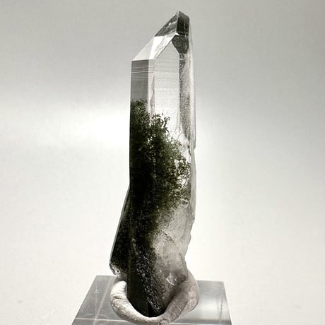 【ガネッシュヒマール産】クローライトイン天然ヒマラヤ水晶ミニポイント/Ganesh Himal Chlorite in Himalayan Quartz Mini Point