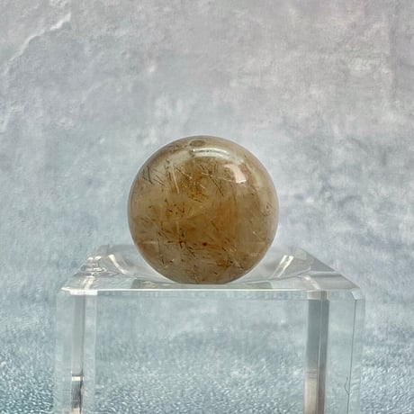【ガネッシュヒマール産】アクチノライトイン天然ヒマラヤ水晶ビーズ④/Ganesh Himal Actinolite in Himalayan Quartz beads