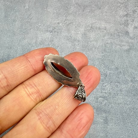 【ガウリシャンカール産】天然ヒマラヤスモーキークォーツ シルバー925ペンダントトップ/GauriShankar Smoky Quartz Silver925 Pendant Top