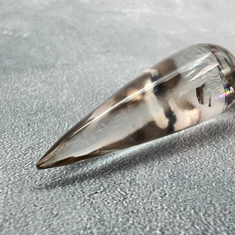 【ガネッシュヒマール産】天然ヒマラヤ水晶"手磨き加工"ペンデュラムペンダントトップ/Ganesh Himal Himalayan Quartz Pendulum Pendant Top
