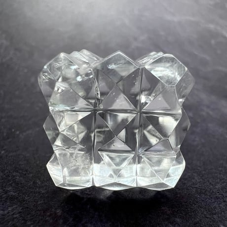 【マニハール産】 天然ヒマラヤ水晶"ピラミッドキューブ"③/Manihar Himalayan Quartz "Pyramid Cube"