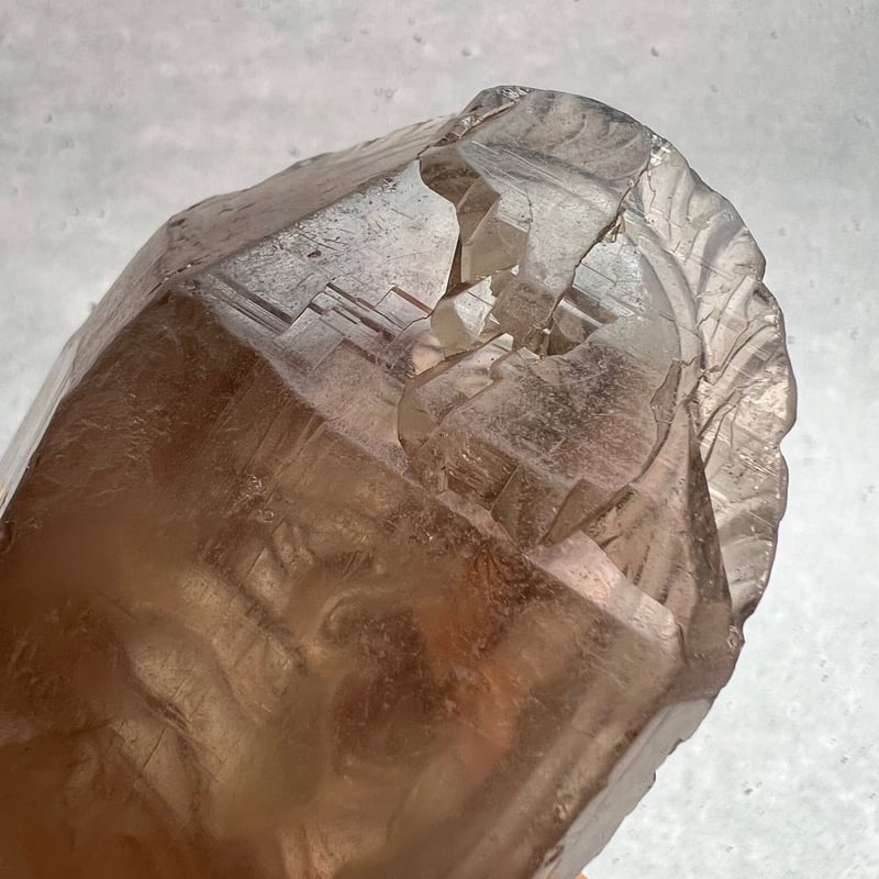 ガウリシャンカール産ガネーシャカービング ガウリシャンカール産】天然ヒマラヤスモーキークォーツ 