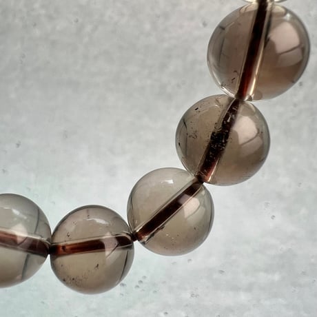 【ガウリシャンカール産】天然ヒマラヤスモーキークォーツブレスレット11mm内径16.5/Gaurishankar Himalayan Smoky Quartz Bracelet