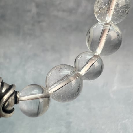【ガネッシュヒマール産】天然ヒマラヤ水晶デザインブレスレット/Ganesh Himal Himalayan Quartz Design Bracelet