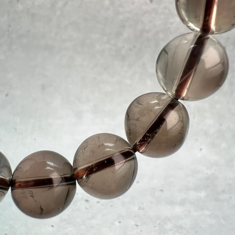 【ガウリシャンカール産】天然ヒマラヤスモーキークォーツブレスレット11mm内径16.5/Gaurishankar Himalayan Smoky Quartz Bracelet