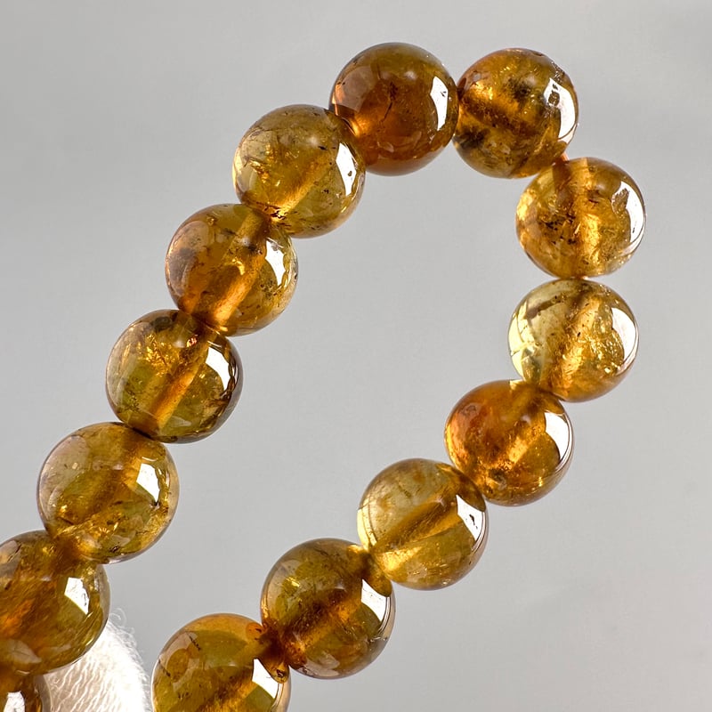 ネパール産トルマリンハニーカラーブレスレット