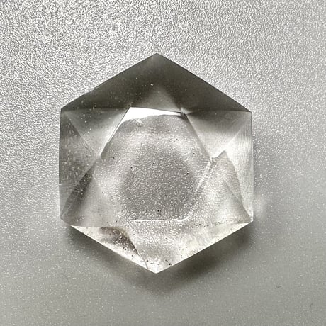 【ガネッシュヒマール産】天然ヒマラヤ水晶"ヘキサゴン六芒星"ルース⑥/Ganesh Himal Himalayan Quartz Hexagon×Hexagram Loose
