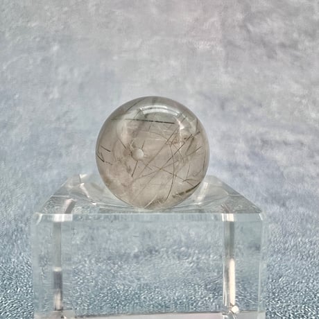 【ガネッシュヒマール産】アクチノライトイン天然ヒマラヤ水晶ビーズ⑤/Ganesh Himal Actinolite in Himalayan Quartz beads