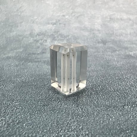 【ガネッシュヒマール産】天然ヒマラヤ水晶"手磨き加工"スクエアビーズ⑤/Ganesh Himal  Himalayan Quartz Square Beads