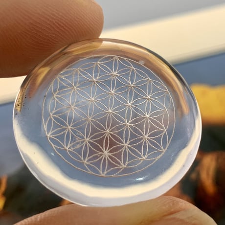 【ガネッシュヒマール産】天然ヒマラヤ水晶フラワーオブライフ ルース/Ganesh Himal Himalayan Quartz "Flower of Life"