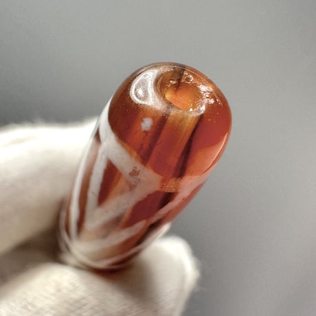 天珠 （めのう）/ カーネリアン ⑦ Dzi Beads Carnelian