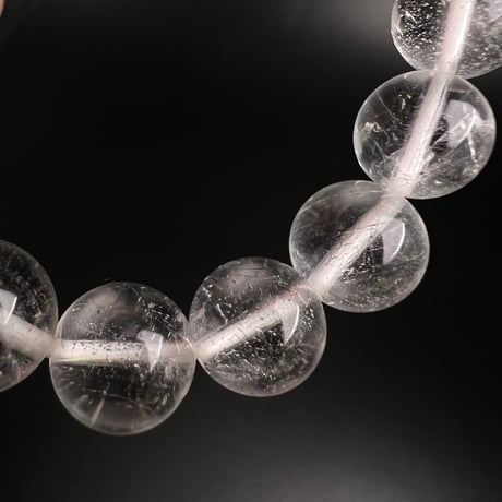 【アンナプルナ産】"手磨き加工"天然ヒマラヤ水晶ブレスレット③10mm内径17cm/Annapurna Himalayan Quartz  Bracelet