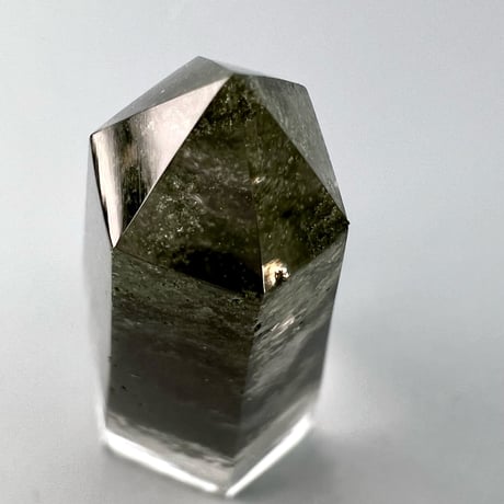 【ガネッシュヒマール産】クローライトイン天然ヒマラヤ水晶ポリッシュポイント/Ganesh Himal Chlorite in Himalayan Quartz Polish Poin