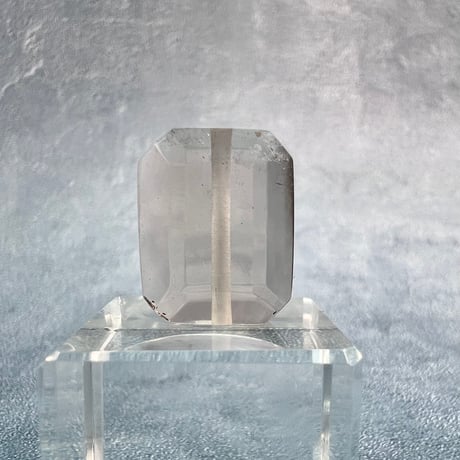 【ガウリシャンカール産】天然ヒマラヤスモーキークォーツ"手磨き加工"スクエアビーズ③/Gaurishankar Himalayan Smoky Quartz Square Beads