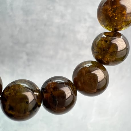 ネパール産🇳🇵ヒマラヤドラバイトトルマリン ブレスレット10.5mm内径15/Nepal Himalayan dravite tourmaline Bracelet