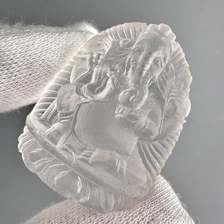 【ガネッシュヒマール産】天然ヒマラヤ水晶 "ガネーシャ様"仏像/Ganesh himal  Himalayan Quartz   "Ganesha"