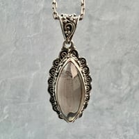 【ガウリシャンカール産】天然ヒマラヤスモーキークォーツ シルバー925ペンダントトップ/GauriShankar Smoky Quartz Silver925 Pendant Top