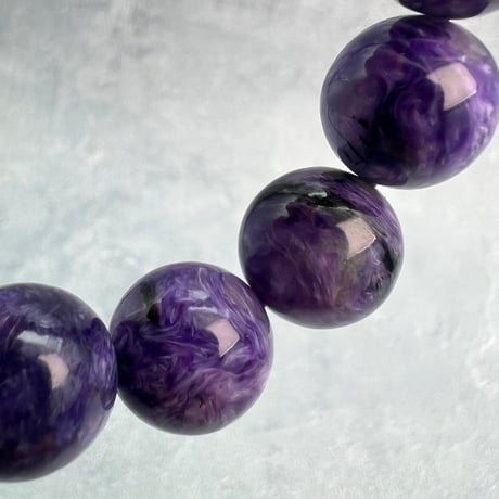 チャロアイトブレスレット14mm内径17cm/Charoite Bracelet
