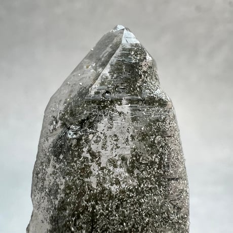 【ガネッシュヒマール産】クローライトイン天然ヒマラヤ水晶ポイント/Ganesh Himal Chlorite in Himalayan Quartz Point