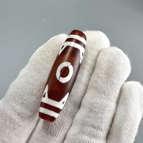 天珠 （めのう）/ カーネリアン ③ Dzi Beads Carnelian