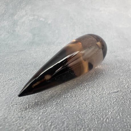 【ガウリシャンカール産】天然ヒマラヤスモーキークォーツ"手磨き加工"ペンダント/ペンデュラム/Gauri Shankar Himalayan Smoky Quartz pendant Pendulum