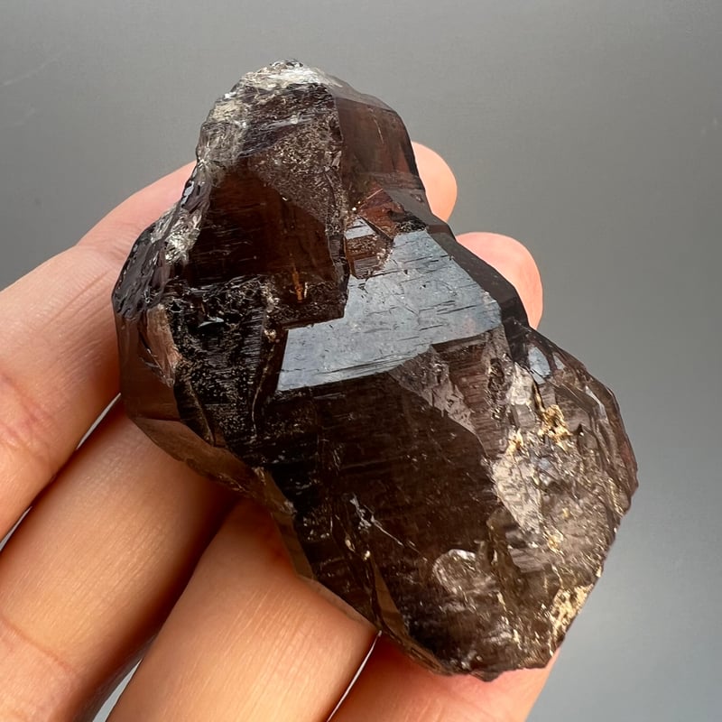 ガウリシャンカール産スモーキークォーツ　如意宝珠③ ガウリシャンカール産 スモーキークォーツ（煙水晶） 37g