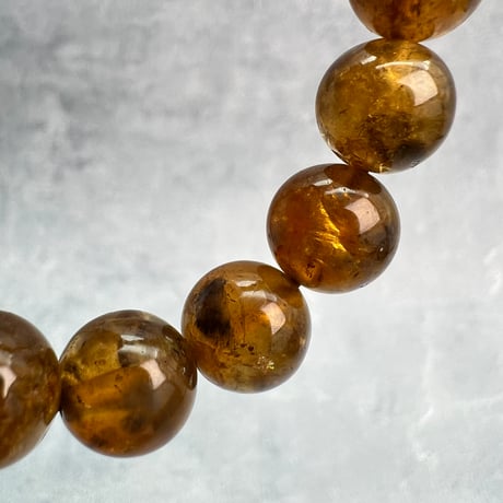 ネパール産🇳🇵ハニートルマリンブレスレット9mm内径16/Nepal Honey Tourmaline Bracelet
