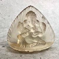 【ガウリシャンカール産】天然ヒマラヤレモンスモーキークォーツ "ガネーシャ"仏像/Gaurishankar Himalayan Lemon Smoky "Ganesha"Statue